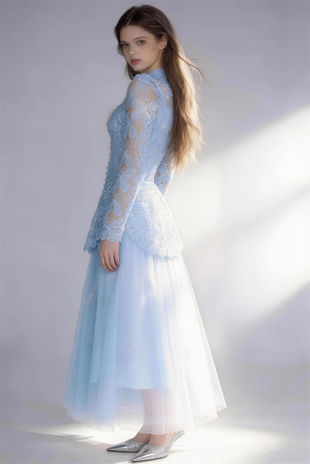 2-Piece Lace Embroidered Maxi Dress Set – phoehua