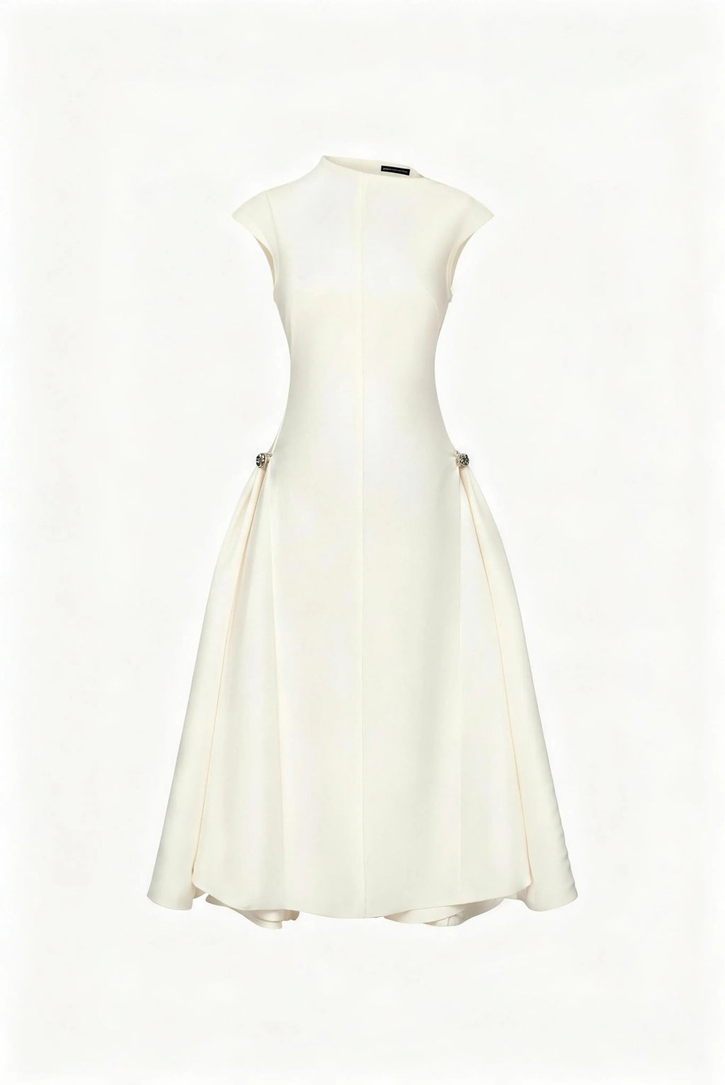 High Neck Sleeveless Maxi Dress with Pockets