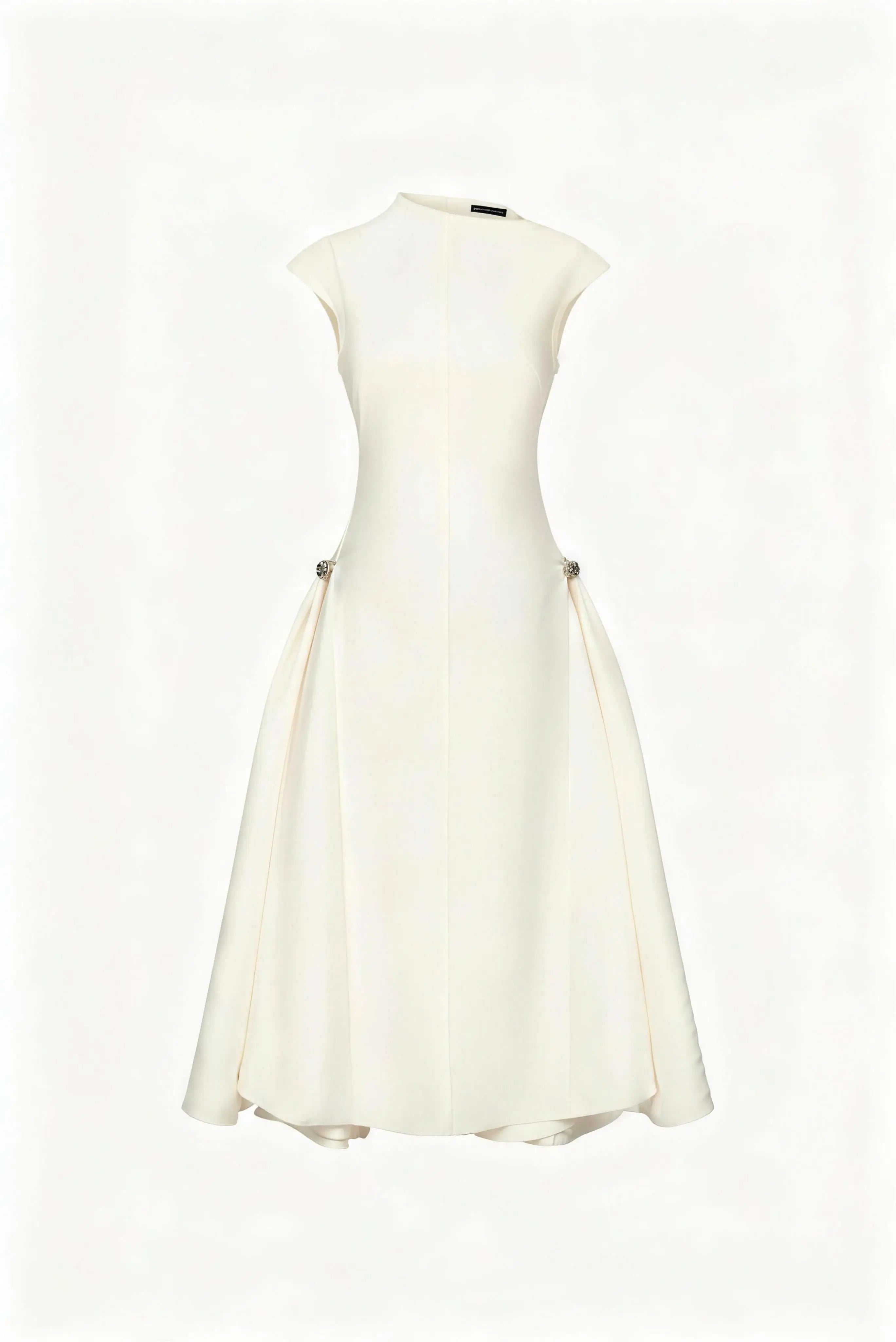 High Neck Sleeveless Maxi Dress with Pockets