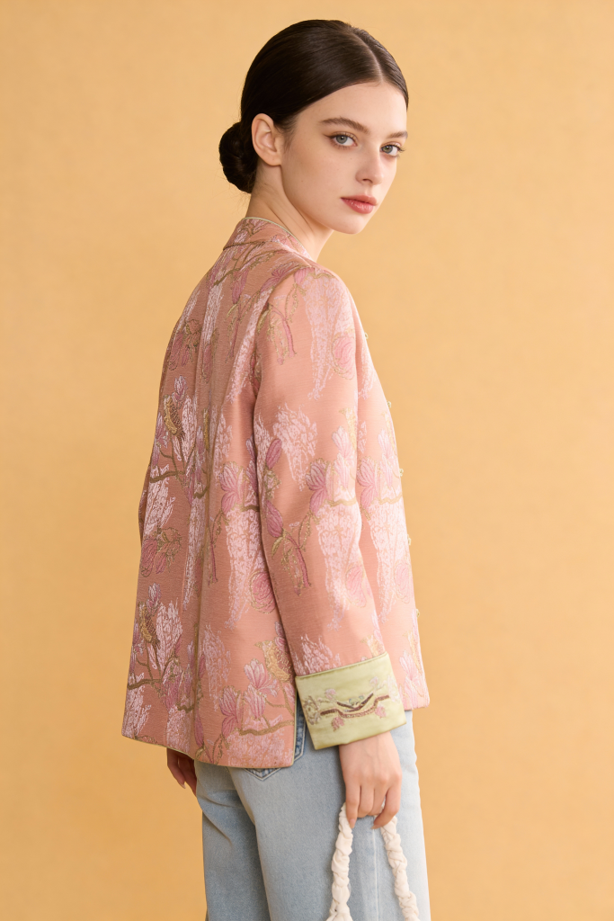 Autumn Plant Flower Stand Collar Coats