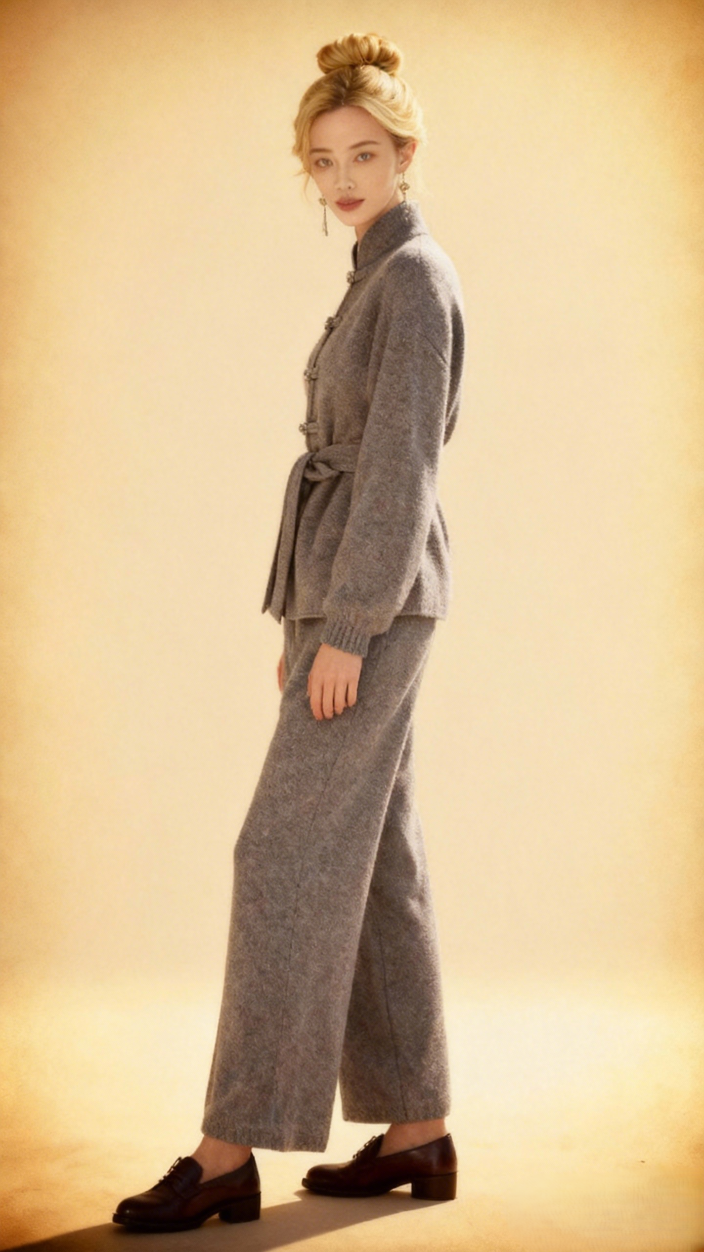 New Winter Solid Color Long Suits