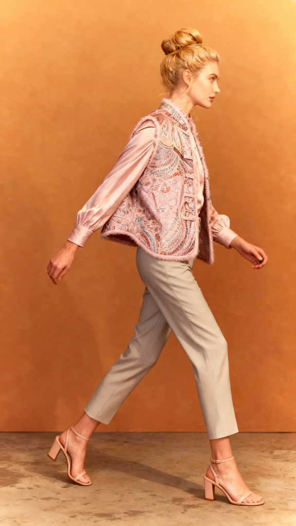 Winter Plant Flower Stand Collar Coats