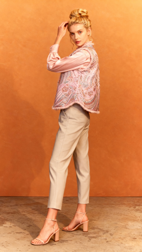 Winter Plant Flower Stand Collar Coats