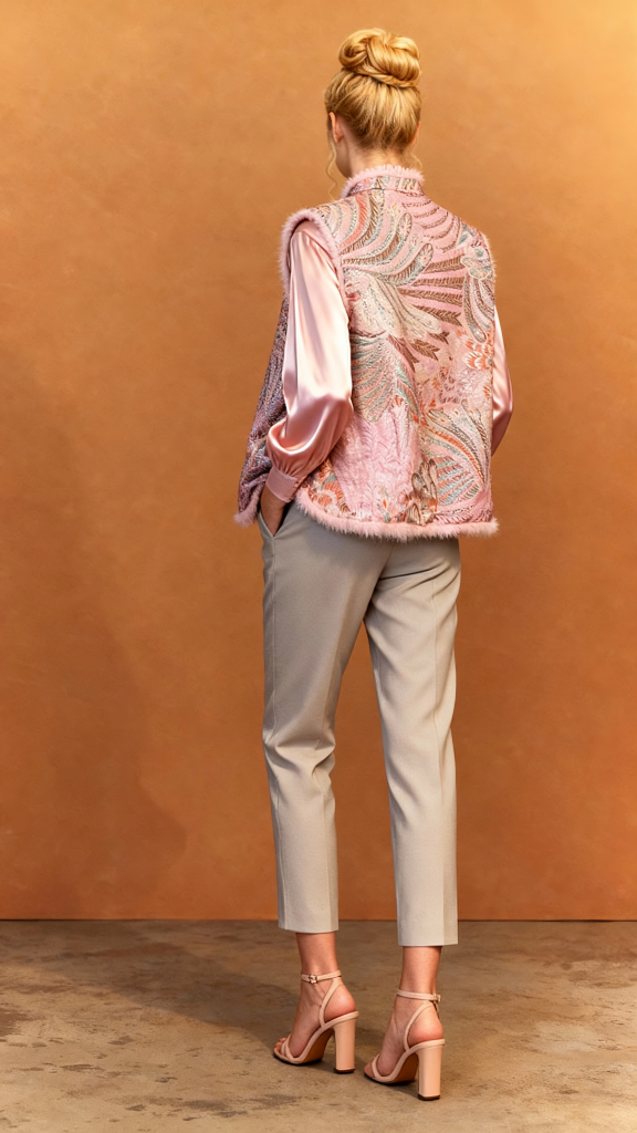 Winter Plant Flower Stand Collar Coats