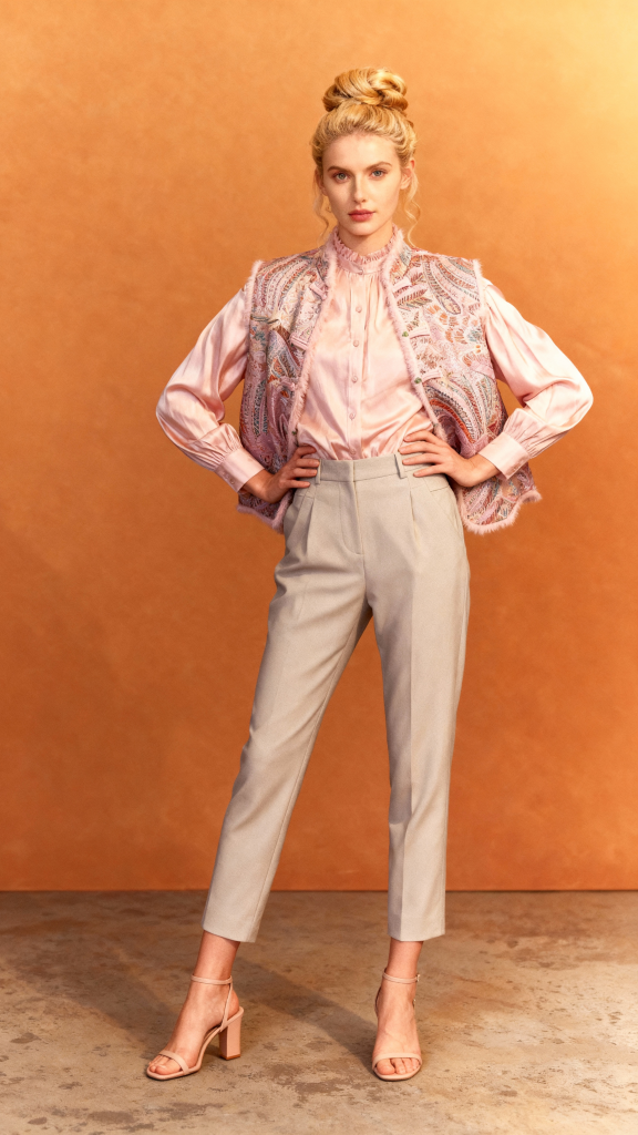 Winter Plant Flower Stand Collar Coats