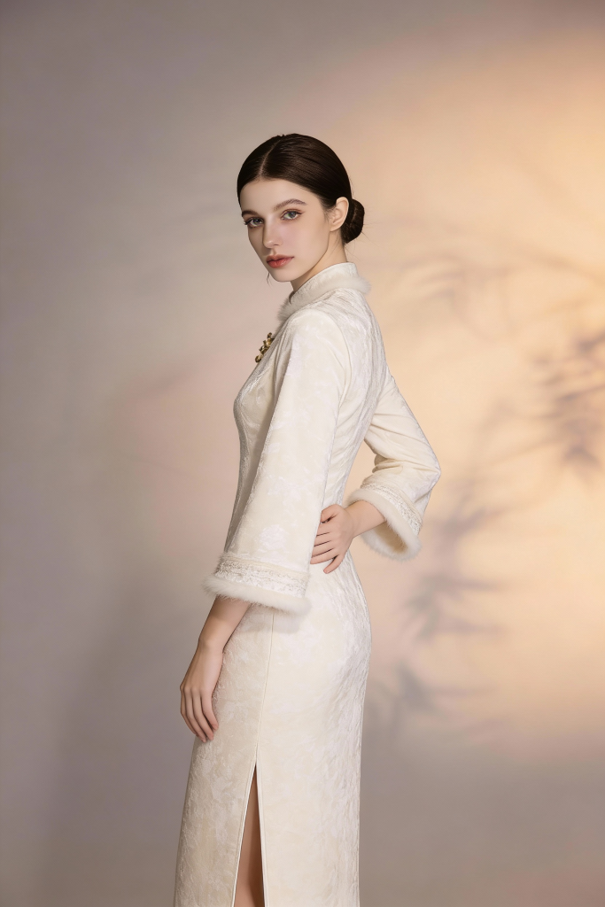 New Winter Stand Collar Chinese Cheongsam