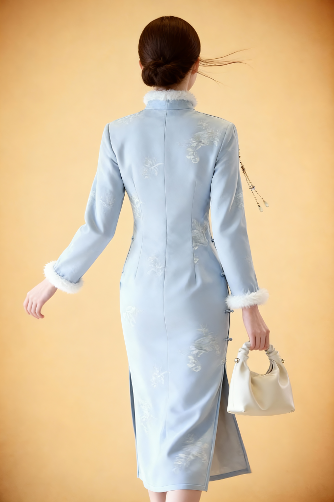 New Winter Stand Collar Retro Cheongsam