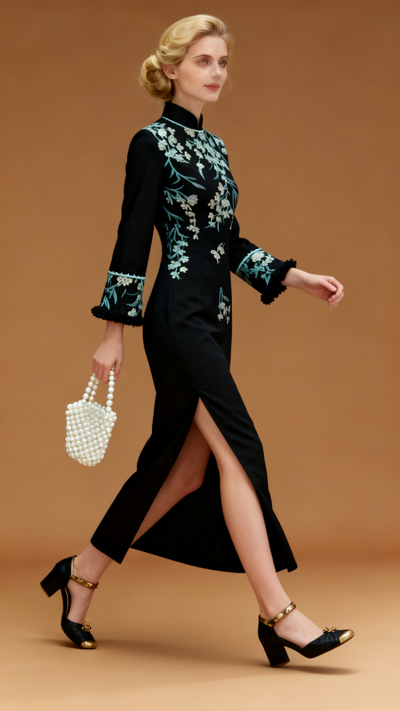 New Winter Stand Collar Chinese Cheongsam