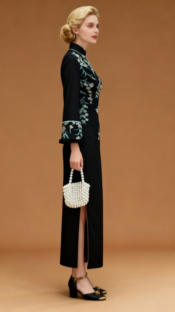 New Winter Stand Collar Chinese Cheongsam