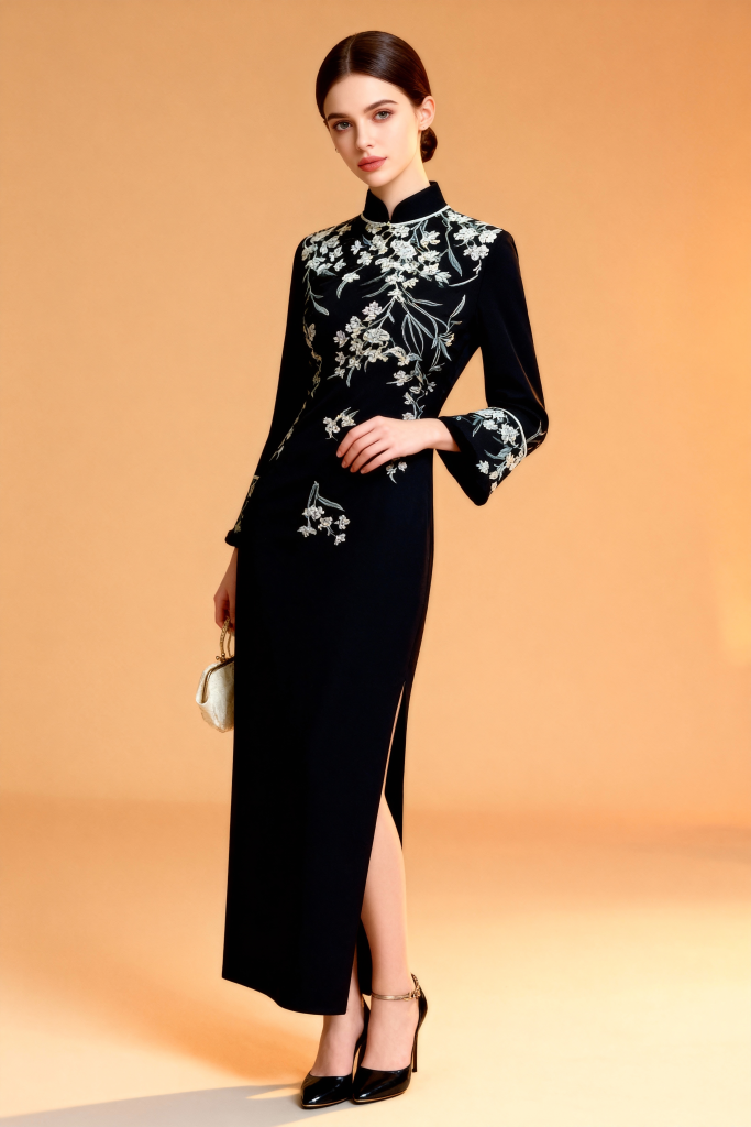 New Winter Stand Collar Chinese Cheongsam