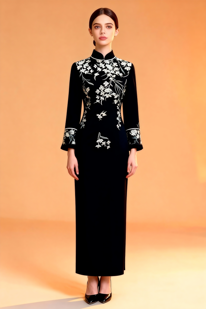 New Winter Stand Collar Chinese Cheongsam