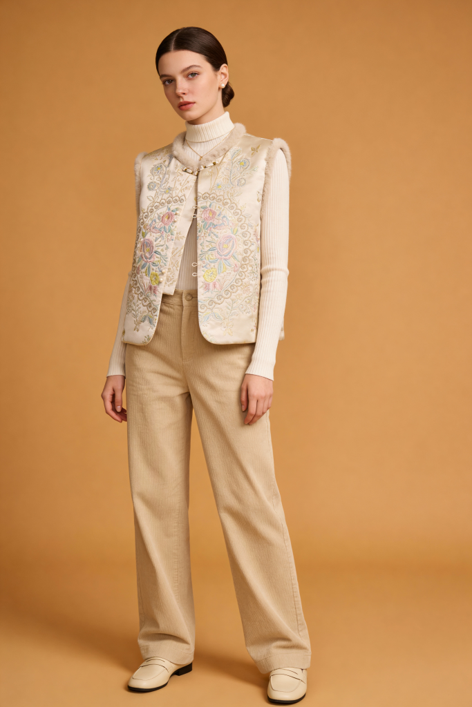 Winter Plant Flower Vests