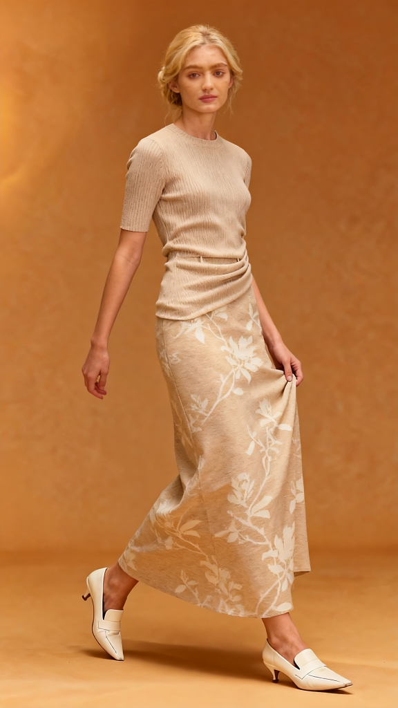 New Autumn Plant Flower Skirt