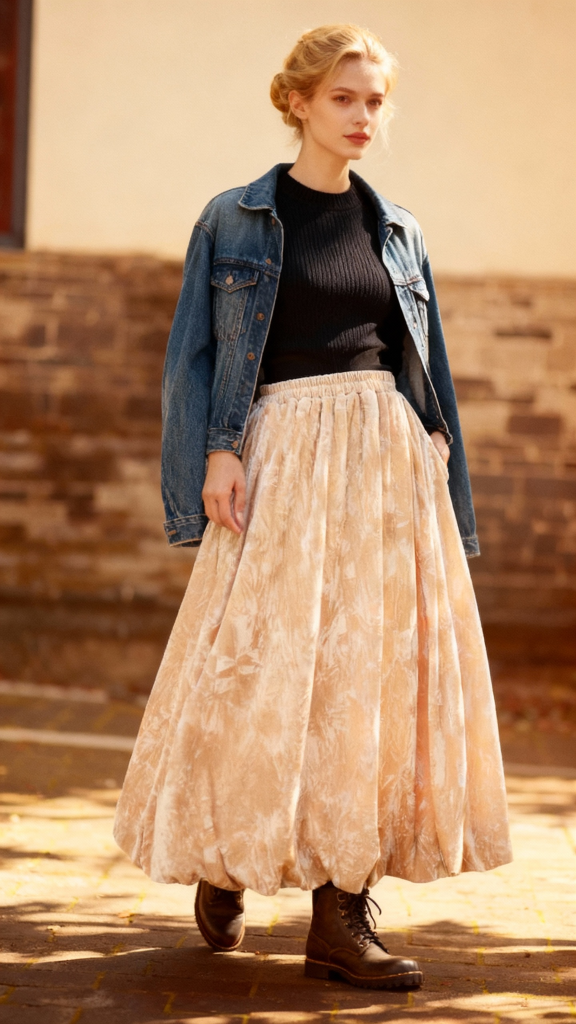 New Winter Floral Skirt