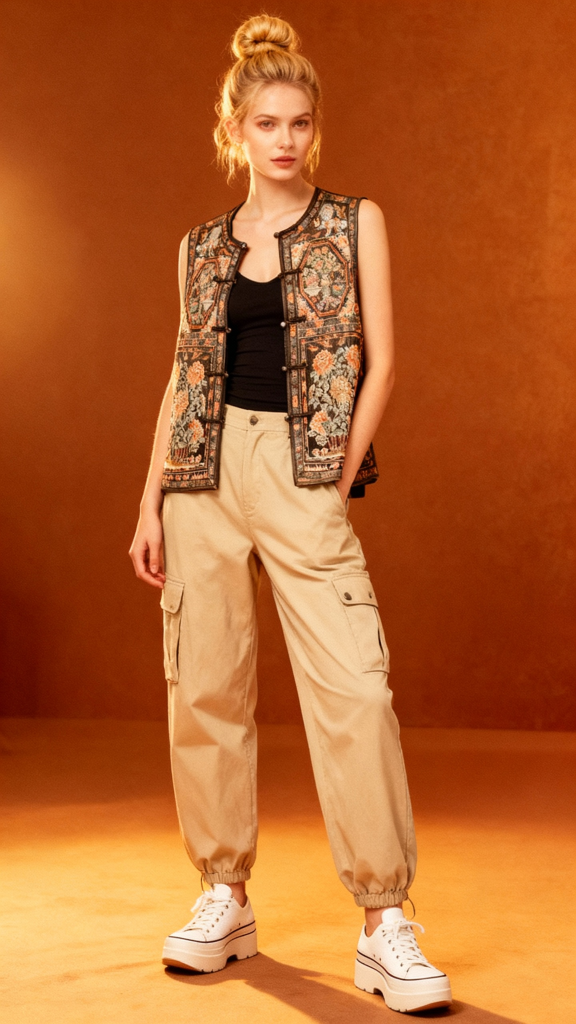 New Autumn Floral Vests