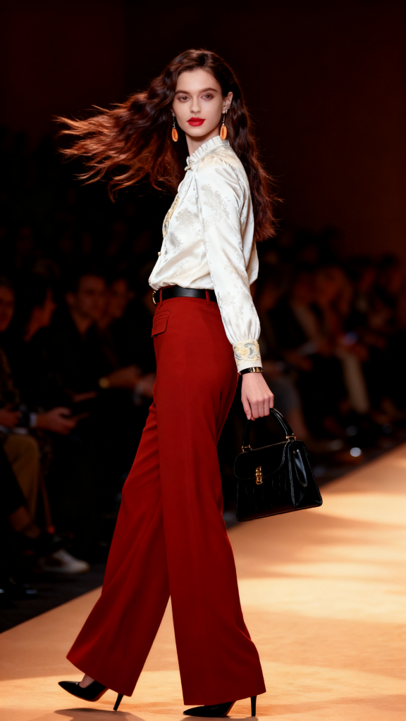 New Autumn Plant Flower Chinese Blouses