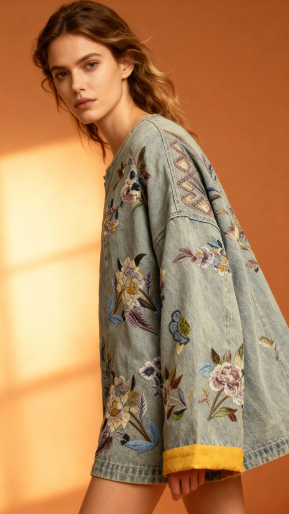 New Autumn O Neck REGULAR Denim Jacket