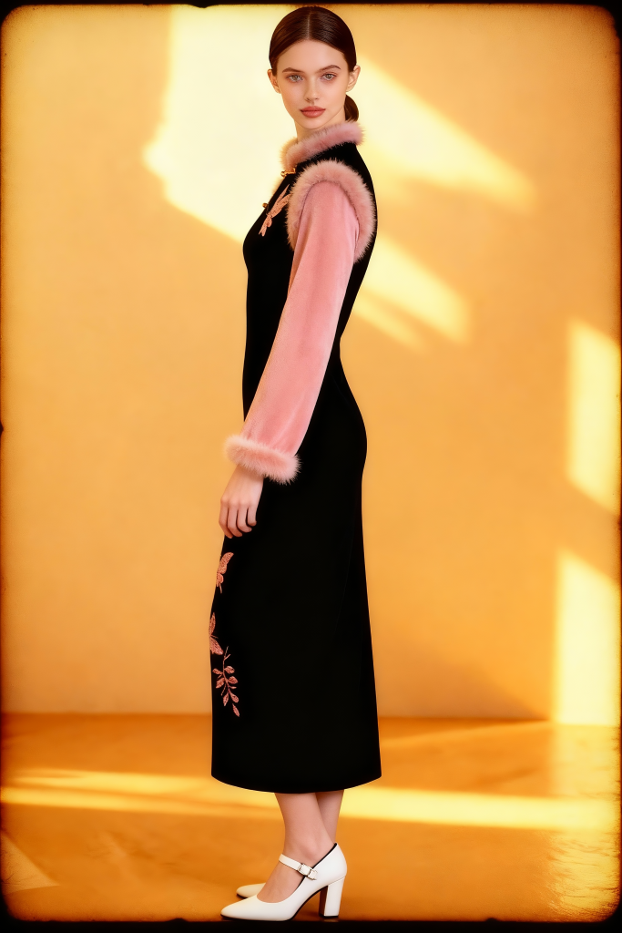 New Winter Stand Collar Retro Cheongsam