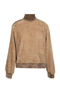 Brown sweater on a white background