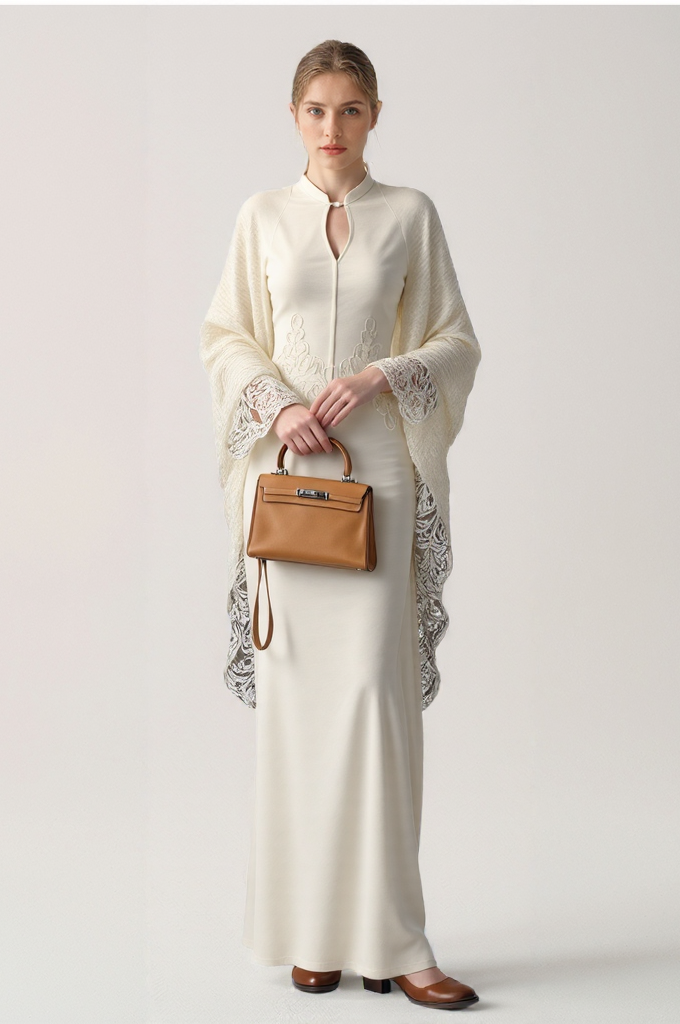 Solid High Waist Midi V Neck Dresses