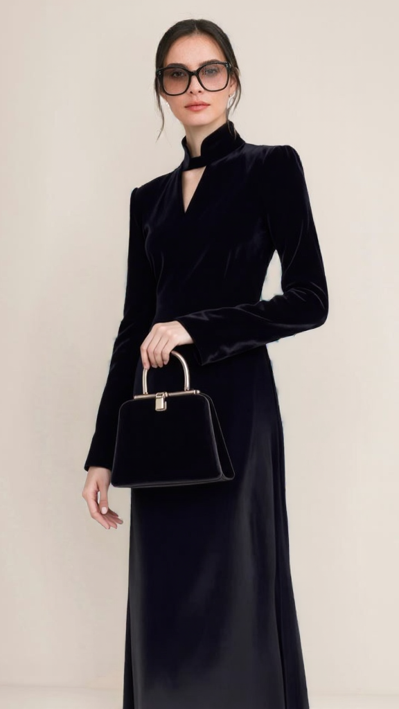 Winter V Neck Dresses