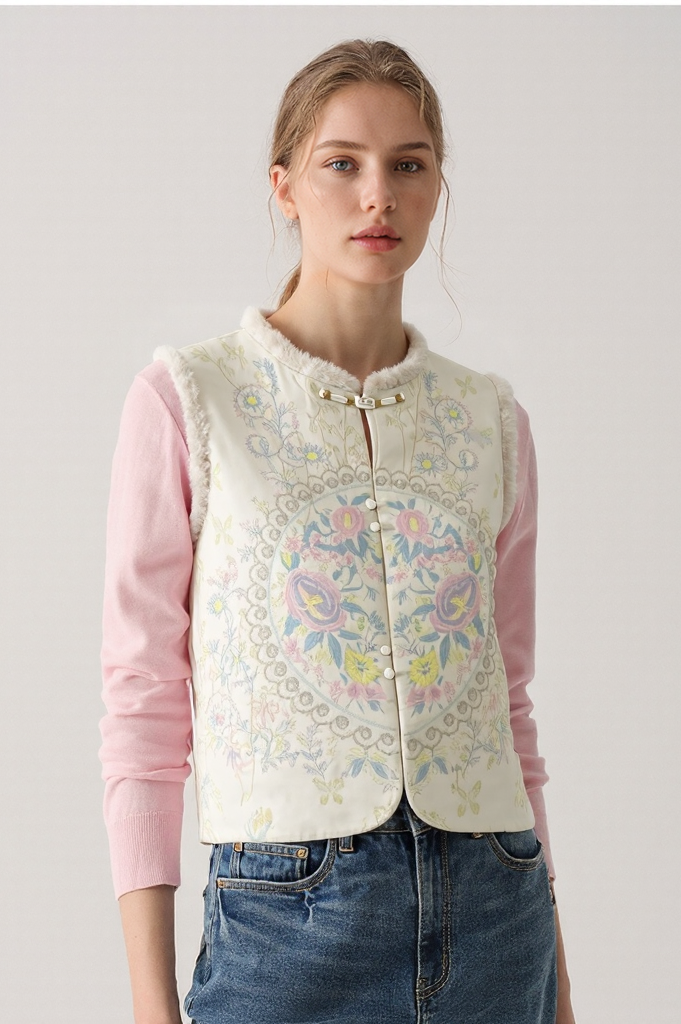 Winter Plant Flower Vests