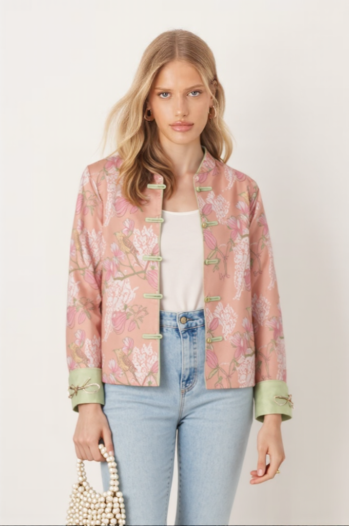 Autumn Plant Flower Stand Collar Coats